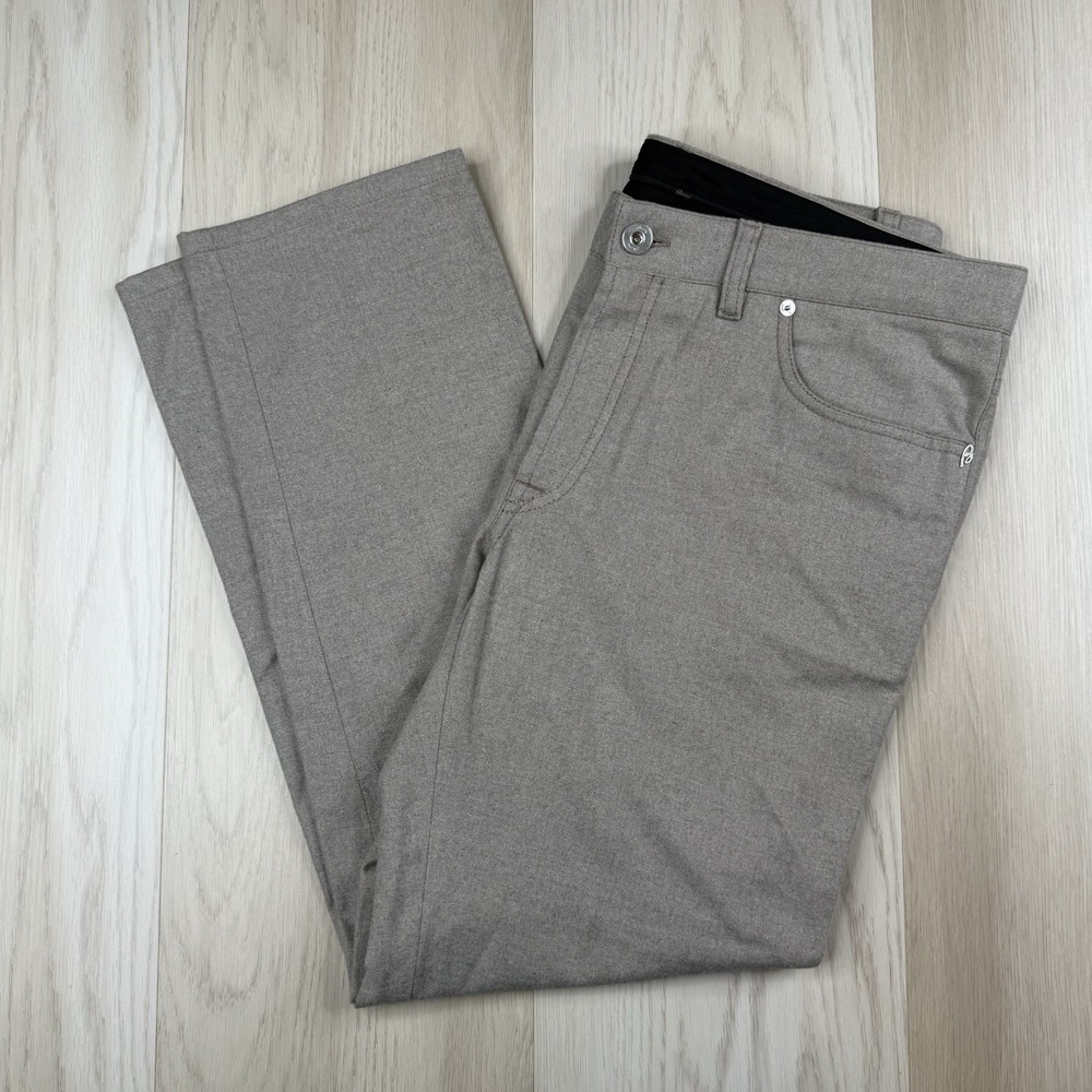 BRIONI Cotton Flannel Pants Size 36 Chamonix Comfort Fit Quiet Luxury Trousers